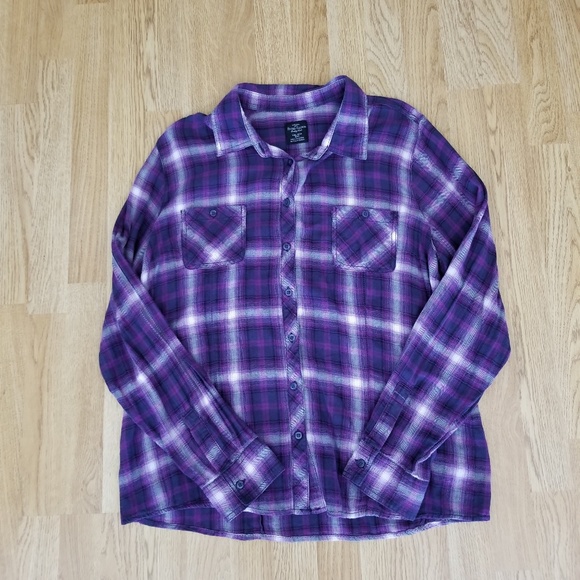 Faded Glory Tops - Faded Glory Full Button Up Long Sleeve